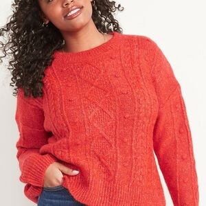 Old Navy Marled Cable Knit Popcorn Sweater Size 4X